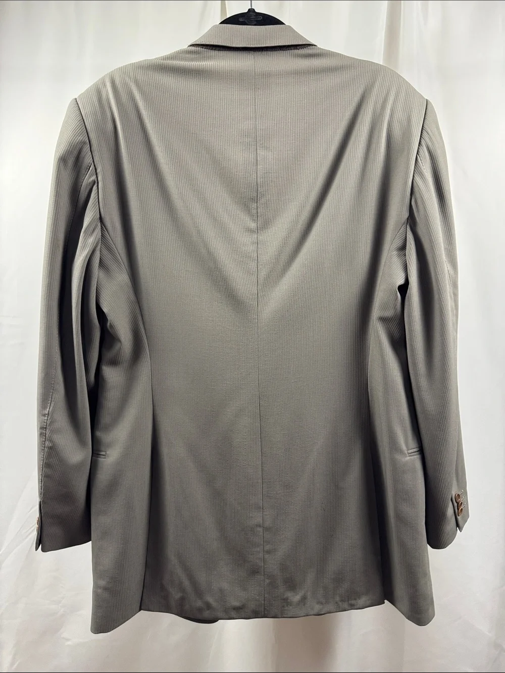 Armani Collezioni Made in Italy Wool Blazer Gray Mens Est 38 Vintage